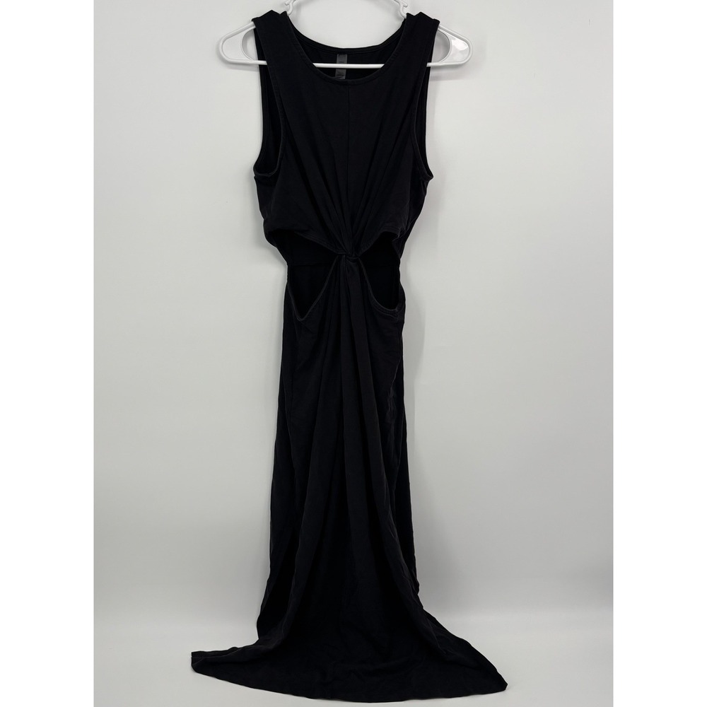 BEYOND YOGA Around The World Twist Front Cut Out Dress Black Size Medium